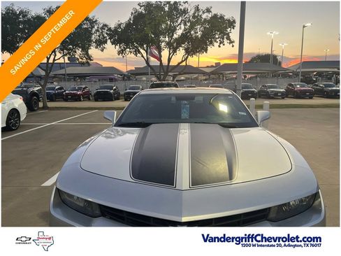 Used 2015 Chevrolet Camaro LS w/ Black Rally Stripe Package RWD image 2