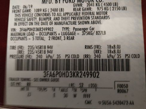 Used 2019 Ford Fusion SE w/ Equipment Group 151A image 33