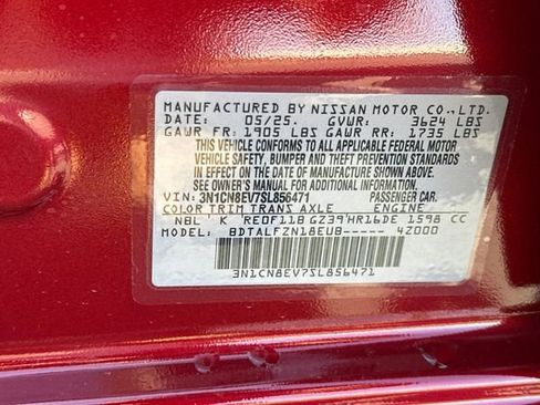 New 2025 Nissan Versa SV w/ Trunk Package image 26