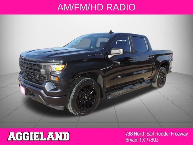 Used 2023 Chevrolet Silverado 1500 Custom w/ LPO, Dark Essentials Package RWD image 8