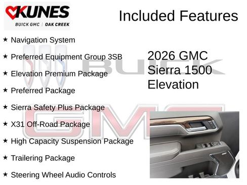 New 2026 GMC Sierra 1500 Elevation w/ Elevation Premium Package AWD/4WD image 2