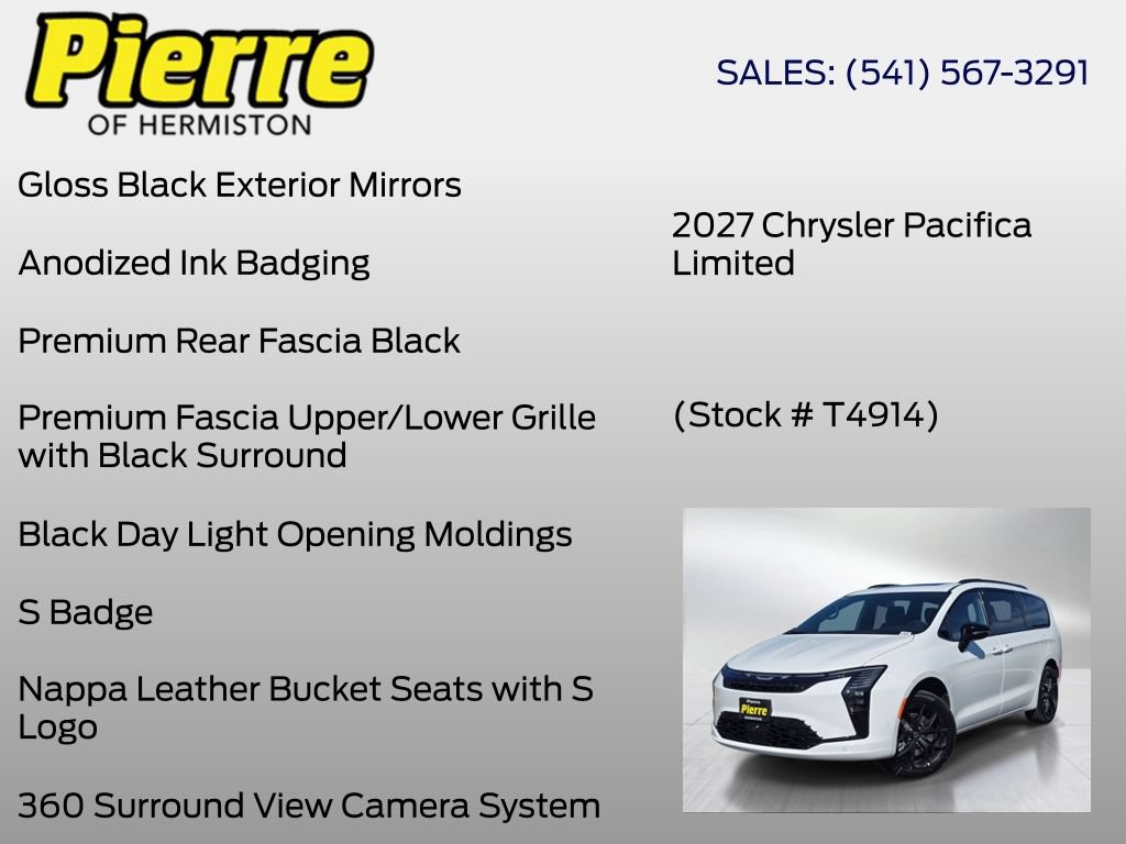 New 2027 Chrysler Pacifica Limited AWD/4WD image 24