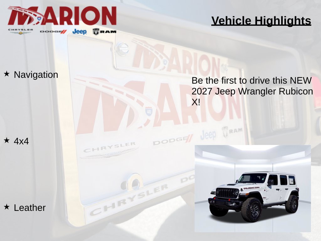 New 2027 Jeep Wrangler Unlimited Rubicon AWD/4WD image 5