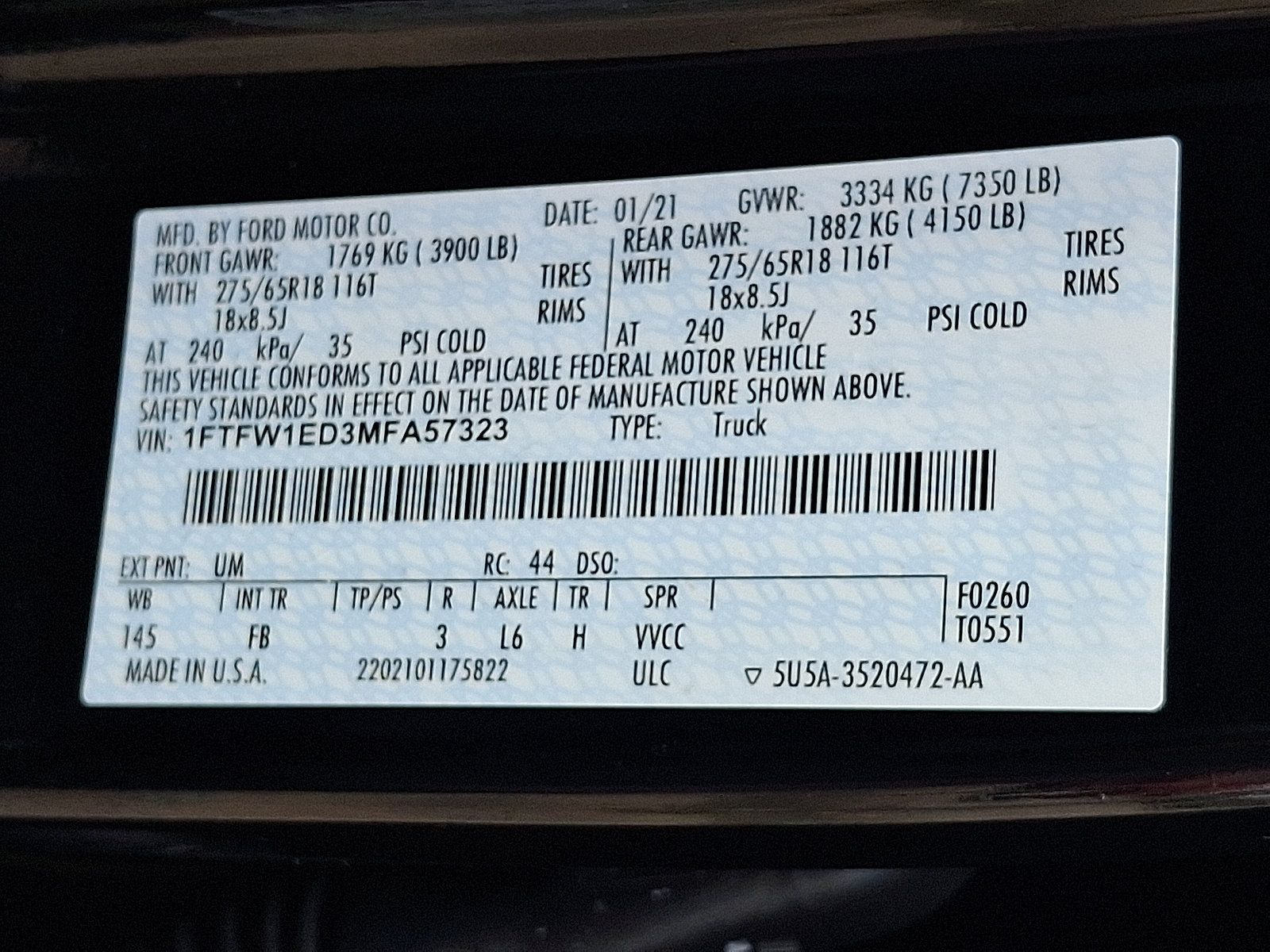Used 2021 Ford F150 XLT w/ Equipment Group 302A High AWD/4WD image 26