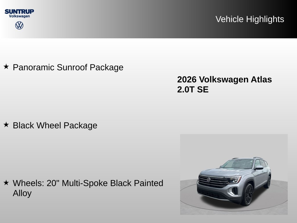 Used 2026 Volkswagen Atlas SE FWD image 7