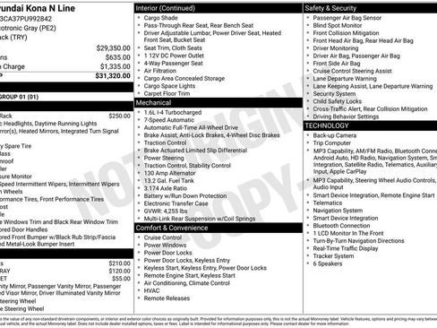 Certified 2023 Hyundai Kona N Line AWD/4WD image 15