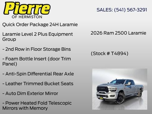 New 2026 RAM 2500 Laramie AWD/4WD image 6
