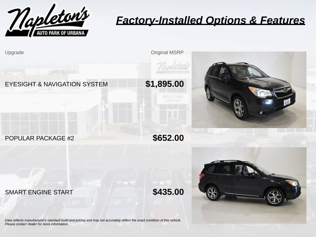 Used 2015 Subaru Forester 2.5i Touring w/ Eyesight & Navigation System AWD/4WD image 4