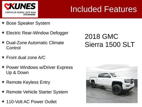 Used 2018 GMC Sierra 1500 SLT w/ SLT Premium Package image 4