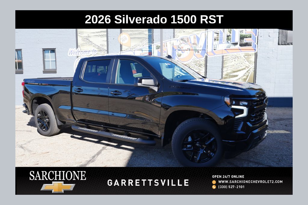 New 2026 Chevrolet Silverado 1500 RST w/ Dark Appearance Package AWD/4WD image 1