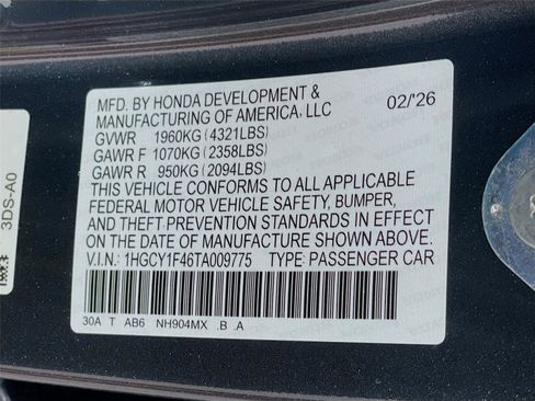 New 2026 Honda Accord SE image 22