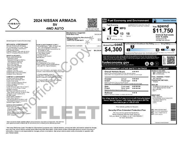 Used 2024 Nissan Armada SV AWD/4WD image 2