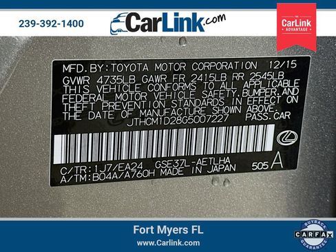 Used 2016 Lexus IS 300 AWD w/ Navigation System Package image 40