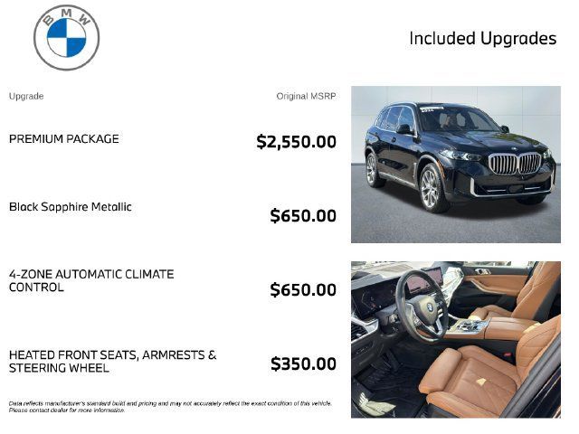 Certified 2024 BMW X5 xDrive40i w/ Premium Package AWD/4WD image 3