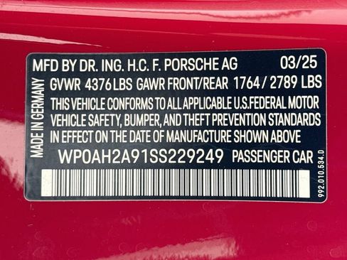 Certified 2025 Porsche 911 Carrera S RWD image 31