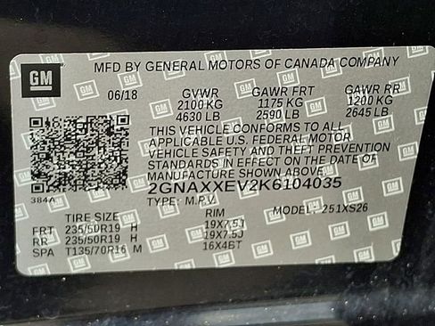 Used 2019 Chevrolet Equinox Premier AWD/4WD image 28