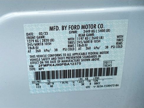 Certified 2023 Ford Edge SEL w/ Sport Appearance Package AWD/4WD image 39