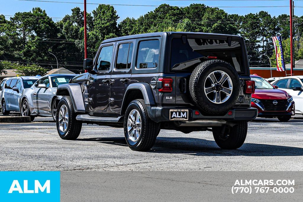 Used 2021 Jeep Wrangler Unlimited Sahara w/ Uconnect 4C Nav & Sound Group AWD/4WD image 6