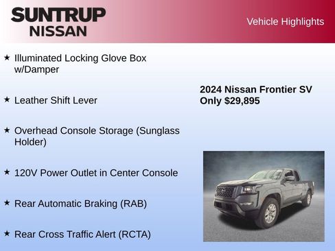 Used 2024 Nissan Frontier SV w/ SV Convenience Package image 30