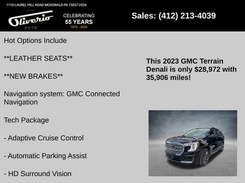 Used 2023 GMC Terrain Denali w/ Black Diamond Edition AWD/4WD image 5