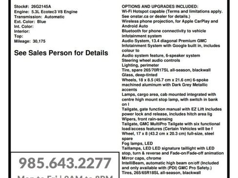 Used 2022 GMC Sierra 1500 SLT w/ SLT Premium Package AWD/4WD image 27