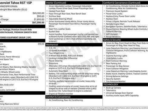 Used 2023 Chevrolet Tahoe RST AWD/4WD image 30