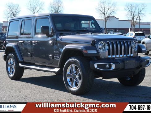 Used 2021 Jeep Wrangler Unlimited Sahara AWD/4WD image 1