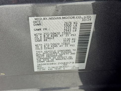 Used 2025 Nissan Pathfinder SL w/ SL Premium Package AWD/4WD image 45
