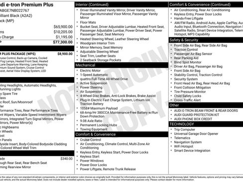 Used 2022 Audi e-tron Premium Plus w/ Premium Plus Package image 3