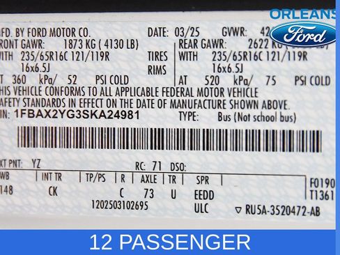 Used 2025 Ford Transit 350 XLT RWD image 14