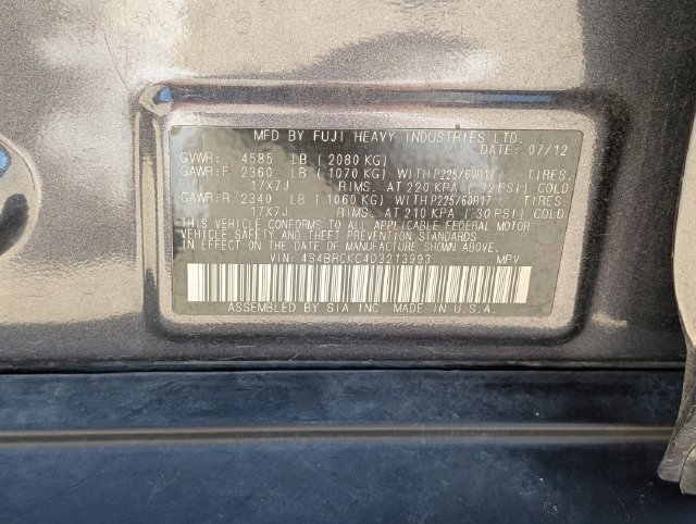 Used 2013 Subaru Outback 2.5i Limited w/ Moonroof Pkg AWD/4WD image 46