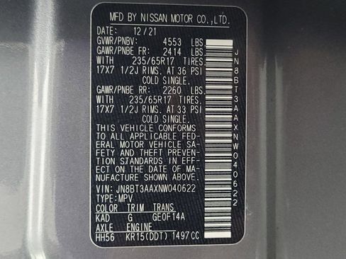 Used 2022 Nissan Rogue S FWD image 33