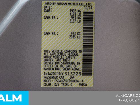 Used 2015 Nissan Leaf SL w/ Premium Package image 48