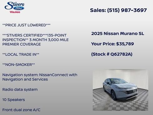 Used 2025 Nissan Murano SL AWD/4WD image 8