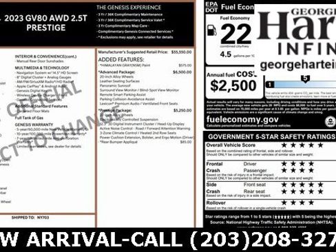 Used 2023 Genesis GV80 2.5T w/ Prestige Package image 10