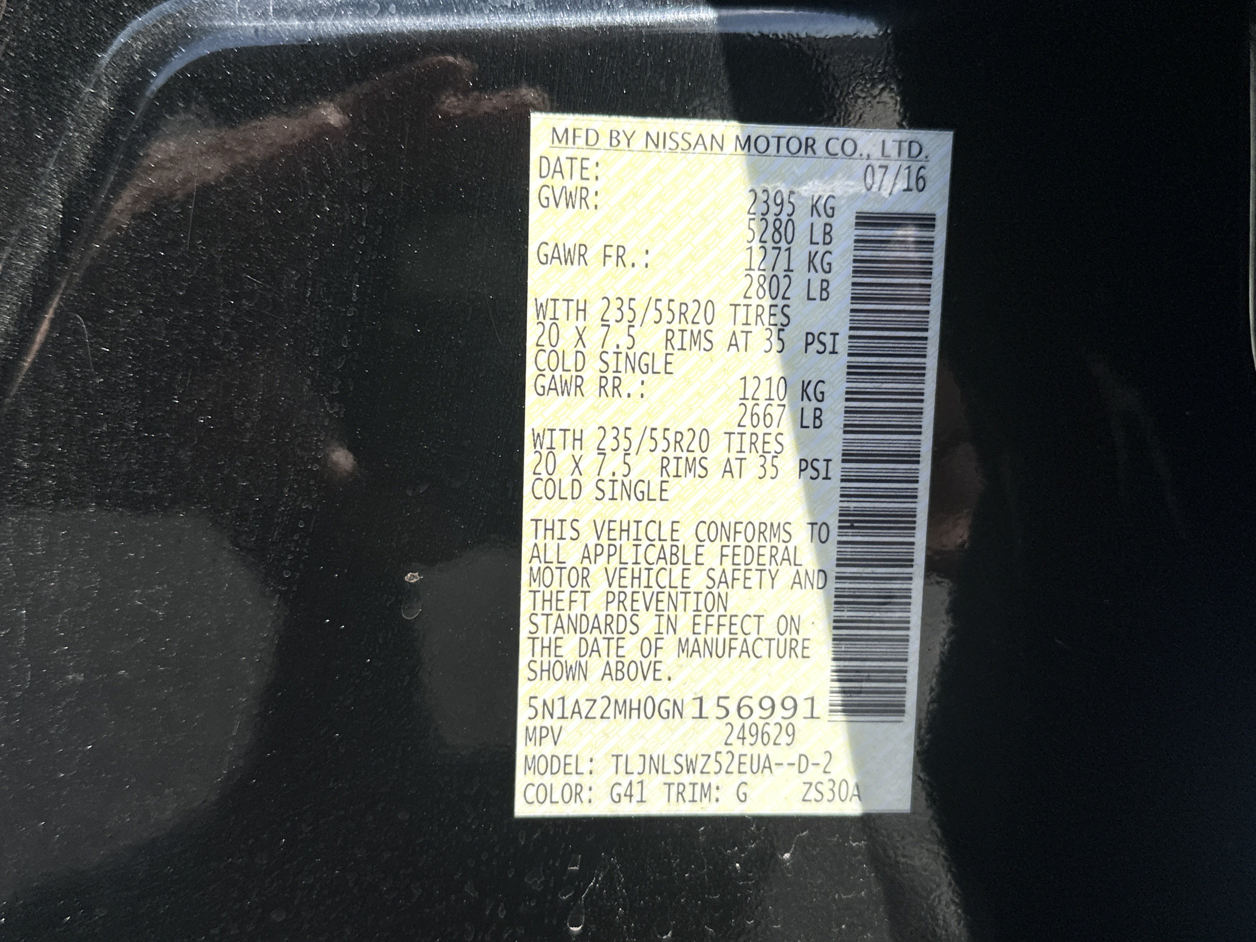 Used 2016 Nissan Murano Platinum w/ Platinum Technology Package AWD/4WD image 32