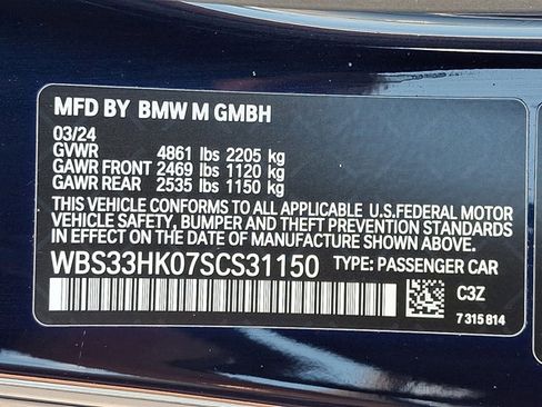 Used 2025 BMW M4 xDrive Competition w/ Parking Assistance Package image 29