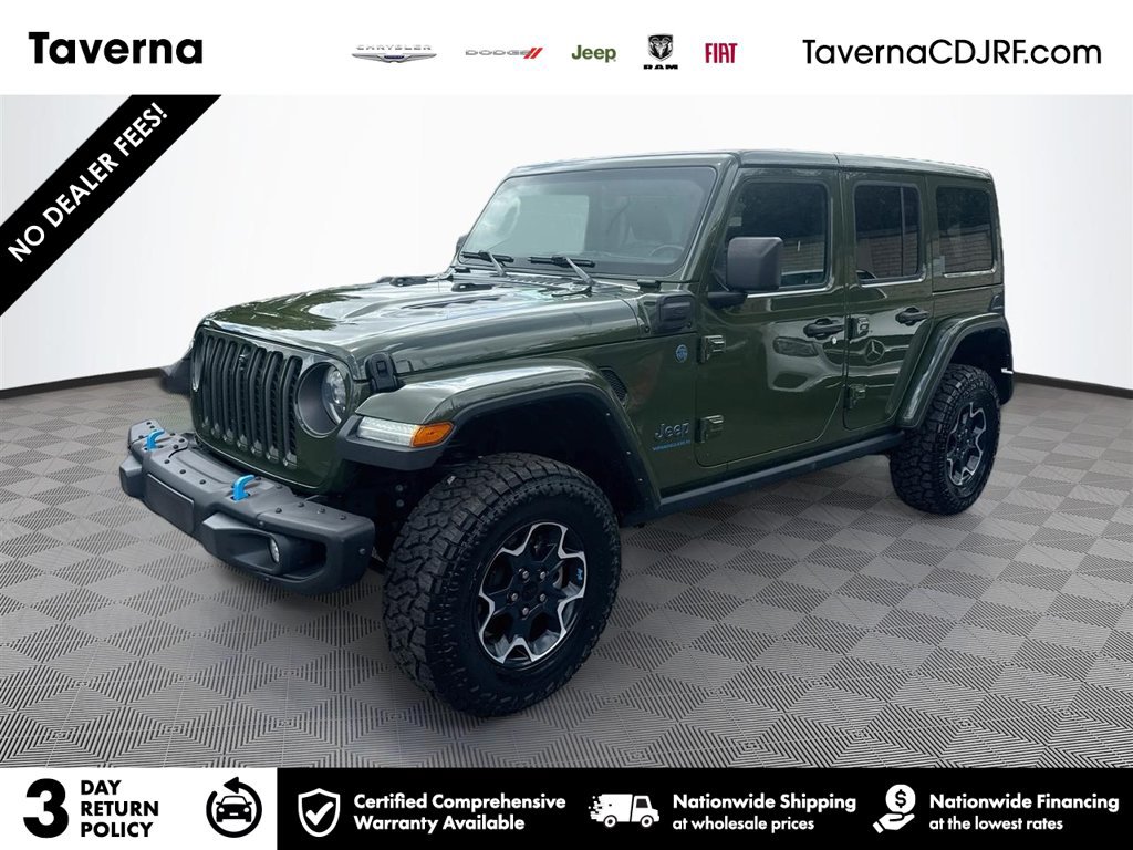 Certified 2023 Jeep Wrangler Unlimited Rubicon 4xe w/ Steel Bumper Group AWD/4WD image 1