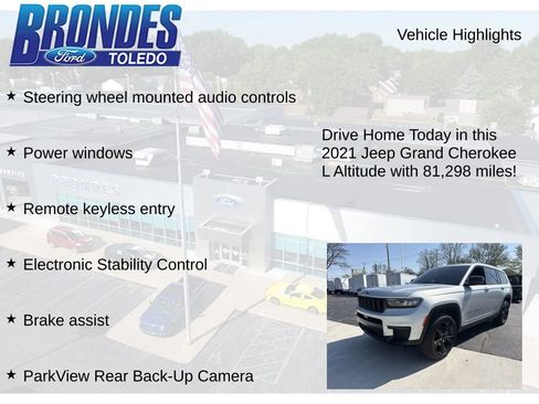 Used 2021 Jeep Grand Cherokee L Laredo AWD/4WD image 21
