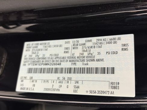Used 2021 Ford F150 XLT w/ Equipment Group 302A High AWD/4WD image 9