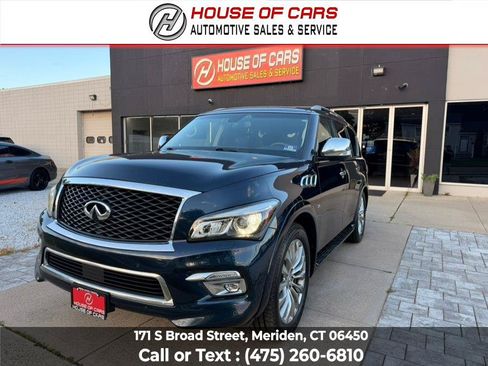 Used 2015 INFINITI QX80 4WD w/ Deluxe Technology Package image 1