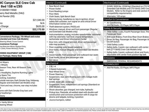 Used 2005 GMC Canyon SLE image 7