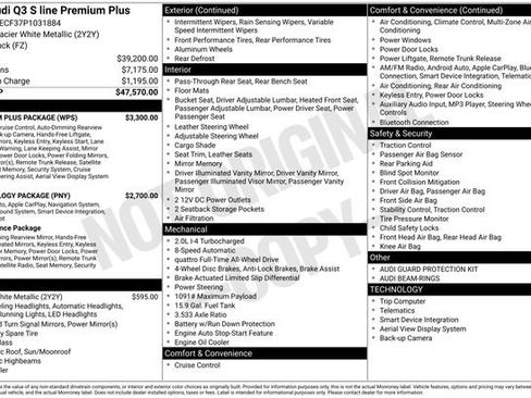 Used 2023 Audi Q3 2.0T Premium Plus w/ Premium Plus Package image 33