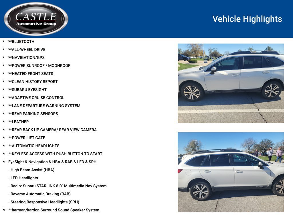 Used 2018 Subaru Outback 2.5i Limited AWD/4WD image 3