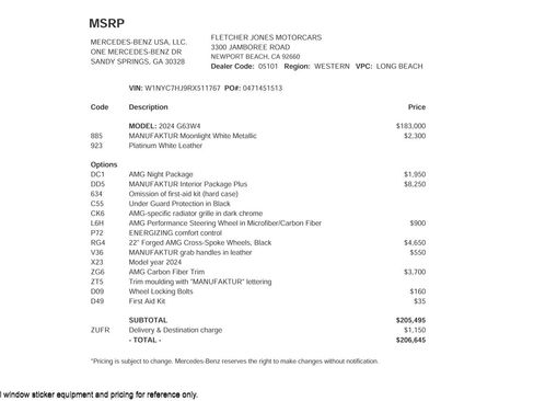 Certified 2024 Mercedes-Benz G 63 AMG 4MATIC image 2