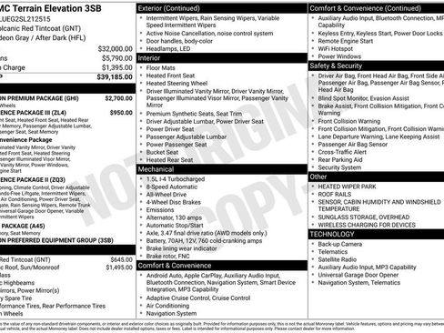 Used 2025 GMC Terrain Elevation w/ Elevation Premium Package AWD/4WD image 64
