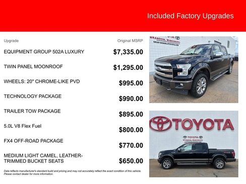 Used 2017 Ford F150 Lariat w/ Equipment Group 502A Luxury AWD/4WD image 5
