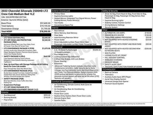 Used 2022 Chevrolet Silverado 2500 LTZ w/ LTZ Texas Edition AWD/4WD image 61