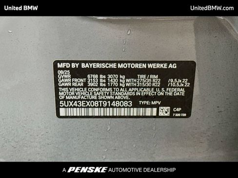 Used 2026 BMW X6 M60i w/ Executive Package AWD/4WD image 15