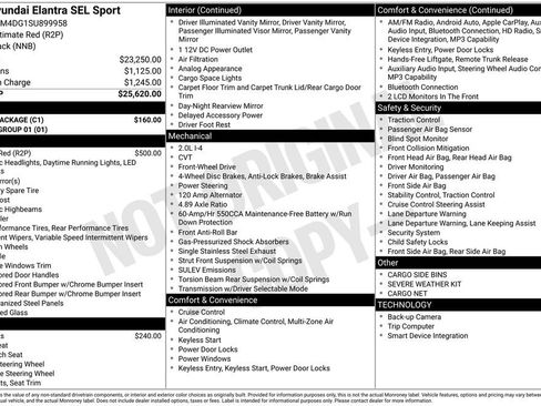 Certified 2025 Hyundai Elantra Sport w/ Cargo Package FWD image 30